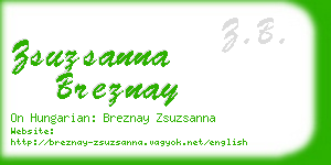 zsuzsanna breznay business card